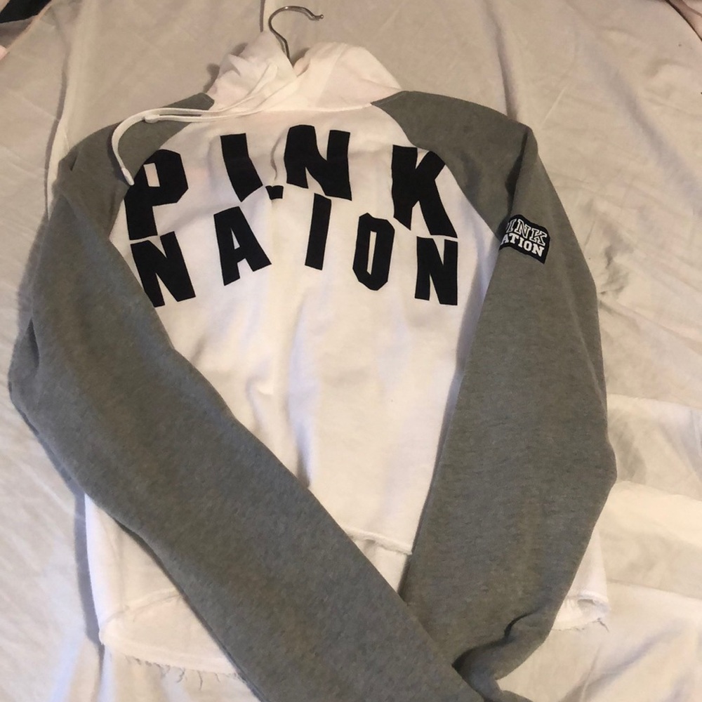 Pink cropped sweater